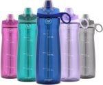 Pogo Plastic Water Bottle with Straw Lid and Carry Handle, Reusable, BPA Free, Dishwasher Safe, Perfect for Travel, School, Outdoors, and Gym | 32oz, 40oz - Image 2