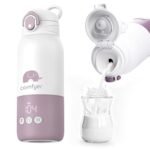 Portable Baby Bottle Warmer for Travel, Portable Milk Warmer with Fast Heating & Long Battery Life, Instant Breast Milk, Formula/Water Bottle with 12 Ounces Big Capacity, Baby Flask for Vehicle - Image 2