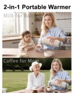 Portable Milk Warmer for Travel,Heating Modes for Breast Milk & Water, Portable Bottle Warmer with Fast Heating,16000mAh Long Battery Life for Baby on The Go,17 Oz for Travel - Image 2