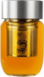 Portable Tea Infuser Bottle, 350ml/12oz Travel Glass Water Bottle Tea Cup with Infuser for Loose Leaf Tea - Image 2