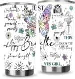 Positive Affirmations Tumbler Stainless Steel Coffee Travel Mug Cup Water Bottle for Friends Bride Colleagues, Coworkers 20oz - Image 2