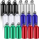 Potchen 18 Pcs Water Bottles Multipack Aluminum Bulk Valentine's Day Galentine's Gifts Metal Reusable Lightweight Sport School Leak Proof with Twist Cap Gym Hiking Outdoor Travel(Multicolor,20 oz) - Image 2