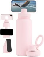 Premium Insulated Stainless Steel Water Bottle – 32 oz Leak-Proof, BPA-Free, Double-Wall Vacuum – Reusable Sports & Gym Bottle (Pink) - Image 2