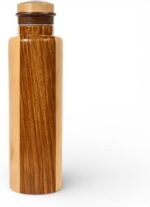 Premium Wooden Water Bottle – Eco-Friendly, Leak-Proof, Double Wall Insulated – Ideal for Gym, Yoga, Travel & Office Use – (Red Woden, 1000ml) - Image 2
