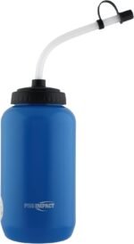 Pro Impact Squeezable Water Bottle Bendable Long Straw - LDPE BPA Free Plastic - Hydration for Baseball Hockey Gym MMA Yoga Boxing Cycling Softball Football Lacrosse (35.5 Oz.) - Image 2
