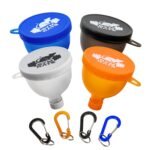 Protein Powder Funnel to Go with Carabiners & Reinforced Caps - 4 Pack (Water Bottle Approve) - Image 2