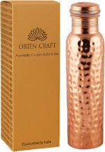 Pure Copper Water Bottle 34oz - 100% Natural Copper, Eco-Friendly, Detoxifying, Leakproof, BPA-Free, Perfect for Hydration, Travel, and Home Use - Image 2