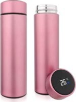 QiCheng&LYS Coffee Cup,Tea Infuser Bottle,Smart Sports Water Bottle with LED Temperature Display,17 OZ Vacuum-Insulated Stainless-Steel Water Bottle (Pink) - Image 2