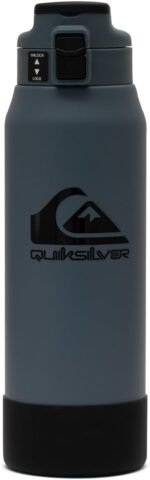 Quiksilver Redondo 32oz Double Wall Stainless Steel Water Bottle, Reusable Sports Bottle with Leak-Proof Lid, Non-Slip Rubber Base, Carrier Handle, insulated Tumblers, 24H Hot & Cold Beverage - Image 2