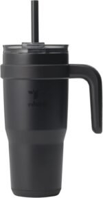 REDUCE 24 oz Stainless Steel Tumbler with Handle - Dual-Wall Vacuum Insulated Travel Mug, Sweat-Proof Lid & Reusable Straw - Keeps Drinks Cold for 24 Hrs, Fits Cupholders, Dishwasher Safe - Phantom - Image 2