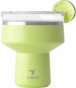 REDUCE Saltini 16 oz Cocktail Tumbler - Insulated Margarita Tumbler with Lid - Keeps Drinks Cold for 10 Hours - 360 Sippable Martini Glass Alternative - Shatterproof, Perfect for Parties - Mojito - Image 2