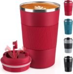 RNGODO Coffee Mug 12oz - Insulated Travel Mug Spill Proof with Leakproof Lid Vacuum Stainless Steel Travel Coffee Mug Water Tumbler to GO, Reusable Coffee Cup for Men and Women for Hot & Cold Drinks - Image 2