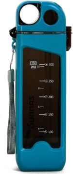 ROERPPM 13 oz Rectangle Water Bottle With Portable Straw, Leakproof Non-Toxic BPA Free, Motivational Sports With Drink for Gym and Yoga &Travel Office Double Walled Locking Lid with Silicone Spout - Image 2