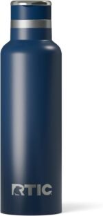 RTIC 20oz Journey Water Bottle Ceramic Lined Metal Stainless Steel Vacuum Insulated, BPA Free, Reusable, for Water, Hot and Cold Drinks, Travel, Sports, Camping, Navy - Image 2