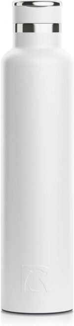 RTIC 26oz Journey Water Bottle Ceramic Lined Metal Stainless Steel Vacuum Insulated, BPA Free, Reusable, for Water, Hot and Cold Drinks, Travel, Sports, Camping, White - Image 2