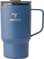 Reduce Hot1 18 oz Hot1 Stainless Steel Insulated Mug with Temperature Adjusting Lid - Dual-Wall Vacuum, Cupholder Friendly - Keeps Drinks Hot for 6 Hours - Ideal for Coffee, Tea & Other - Mineral Blue - Image 2