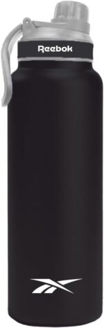 Reebok Athletic Stainless Steel Water Bottle - Insulated Water Bottle 32 oz With Chug Lid - Double Wall Vacuum Insulated Sports Water Bottle, BPA Free - Image 2