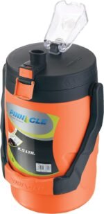 Reusable Orange Insulated 85oz Leakproof Portable Water Jug Half Gallon Camping, Picnics, Hiking - Image 2