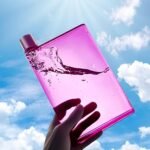 Reusable Slim Flat Water Bottle 420ml Portable - Fits in Pocket &Random Corner.Portable Cup for School,Sports, Travel, Dining Time - Image 2