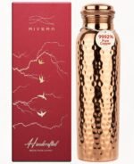 Rivera [NEW] Hammered 32oz – 99.92% LAB TESTED Pure Copper water bottle, PTFE & PFOA Free, Leakproof & Joint free, BPA-Free, Eco-Friendly, Non-Toxic, Handcrafted, Detox & Wellness - Hammered - Image 2