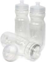Rolling Sands BPA-Free 24 Ounce Clear Water Bottles, 3 Pack, Made in USA - Image 2