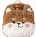 Rubber Hot Water Bottles Pain Relief with Cute Faux Fur Cover Dog01 - Image 2