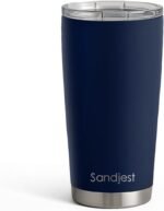 SANDJEST Navy Tumbler 20oz Stainless Steel Double Wall Vacuum Insulated, Travel Coffee Cup, Gifts for Men Women Birthday Christmas - Image 2