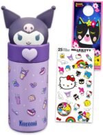 SANRIO Kuromi Stainless Steel Water Bottle for Girls - Bundle with 16 Oz Kuromi Drinking Cup For Home, School, and Sports, Plus More Double Walled Insulated Tumbler - Image 2