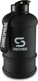 SHAKESPHERE Sports Water Bottle – 2.2L Wide Mouth Water Jug, Leakproof BPA-Free Gym Bottle for Men & Women, Great for Daily Hydration, Training, Travel, Outdoor Activities & Sports – Matte Black - Image 2