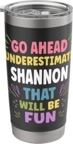 SHANNON Personalized Women's Gift Custom SHANNON Stainless Steel Insulated Tumbler - Image 2
