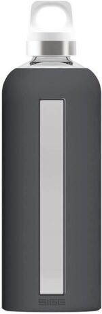 SIGG - Star Water Bottle - BPA-Free, Leak-Proof Glass Bottle, Anti-Shock - Non-Slip Silicone Case - Designed in Switzerland - Shade - 28 Oz - Image 2