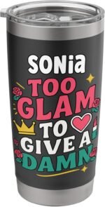 SONIA Personalized Women's Gift Custom SONIA Stainless Steel Insulated Tumbler - Image 2