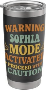 SOPHIA Personalized Women's Gift Custom SOPHIA Stainless Steel Insulated Tumbler - Image 2