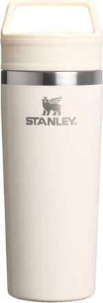 STANLEY Cafe To Go Travel Mug 16 oz | Leakproof Two-Part Drink Through Lid | Tumbler Cup for Coffee, Tea and Drinks | Insulated Stainless Steel Coffee Mug | BPA-Free | Cream Gloss - Image 2
