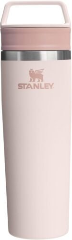 STANLEY Cafe To Go Travel Mug 20 oz | Leakproof Two-Part Drink Through Lid | Tumbler Cup for Coffee, Tea and Drinks | Insulated Stainless Steel Coffee Mug | BPA-Free | Rose Quartz - Image 2