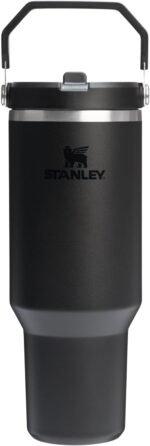 STANLEY IceFlow 2.0 Flip Straw Tumbler with Handle 40 oz | Twist On Lid and Flip Up Straw | Leak Resistant Water Bottle | Insulated Stainless Steel | BPA-Free | Black 2.0 - Image 2