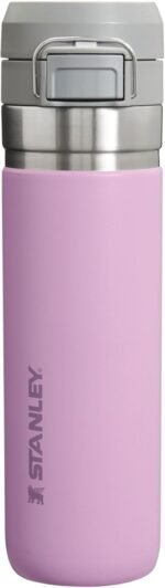 STANLEY Quick Flip GO Water Bottle 24 oz | Push Button Lid | Leakproof and Packable for Travel and Sports | Insulated Stainless Steel | BPA-Free | Lilac 2.0 - Image 2
