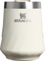 STANLEY The Reserve Textured Wine Tumbler | 11oz | Splash-Proof Lid | Cold Drinks & Cocktail Cup | Insulated Stainless Steel Wine Glass | Cream Gloss - Image 2