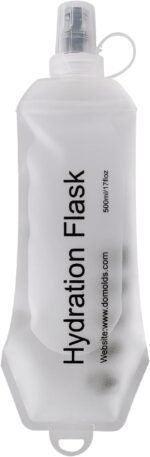SYLVASS 500ml Soft Flask Running Water Bottle, Running Hydration Flask for Hiking, Biking and Mountaineering-White - Image 2