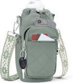 SYTRAH Water Bottle Carrier Bag with Strap, Water Bottle Purse with Phone Pocket 40oz for Walking Hiking - Image 2