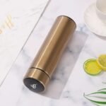 Sanial Water, Tea & Coffe Bottle with LED Display and Touch Screen 500ml Stainless Steel Vacuum Insulated (Golden) - Image 2