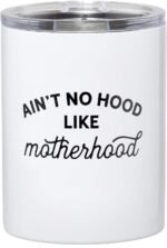Santa Barbara Design Studio SIPS Drinkware Stainless Steel Travel Tumbler, 12-Ounces, Ain't No Hood Like Motherhood - Image 2