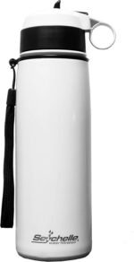 Seychelle Stainless Steel Water Filter Bottle - Alkaline Water Filter - Insulated Water Bottle - Vacuum Sealed - 26oz (White) - Image 2