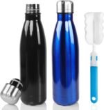 Sfee Insulated Water Bottle, 17 oz Stainless Steel Water Bottles, Double Wall Vacuum Reusable Water Bottles Leak Proof BPA-FREE Sports Bottle Cup Keep Hot&Cold for Running Gym Workout Cycling Kids - Image 2