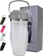 Shaker Bottle for Protein Mixes – Double Wall Stainless Steel, For Shakes, Smoothies, Cocktails –Leak-Proof, 26oz, Copper-Insulated Blender Cup, BPA-Free No Mixing Tools Needed, (Arctic Pearl) - Image 2