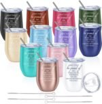 Sieral 12 Pcs Employee Valentines Appreciation Gifts Bulk for Women Men 12 oz Tumbler Stainless Steel Thank You Mug Gift Volunteer Coworker Office Team Nurse Social Worker(Be Proud of) - Image 2