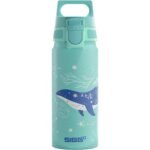 Sigg - Aluminium Kids Water Bottle - WMB ONE Dive - Suitable For Carbonated Beverages - Leakproof - Lightweight - BPA Free - Climate Neutral Certified - Light Blue - 20 Oz - Image 2