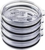 Silver Buffalo 4 Pack Replacement Lids for 40 Ounce Stainless Steel Tumbler - Image 2