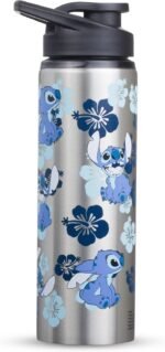 Silver Buffalo Disney Lilo and Stitch Single Walled Stainless Steel Water Bottle, 25 Ounces - Image 2