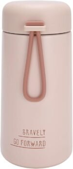 Simcat 9 oz Small Stainless Steel Vacuum Insulated Water Bottle with Silicone Handle and Leakproof Lid, Cold and Hot Drinks, for Travel, Gym, Camping and Hiking (Pink) - Image 2